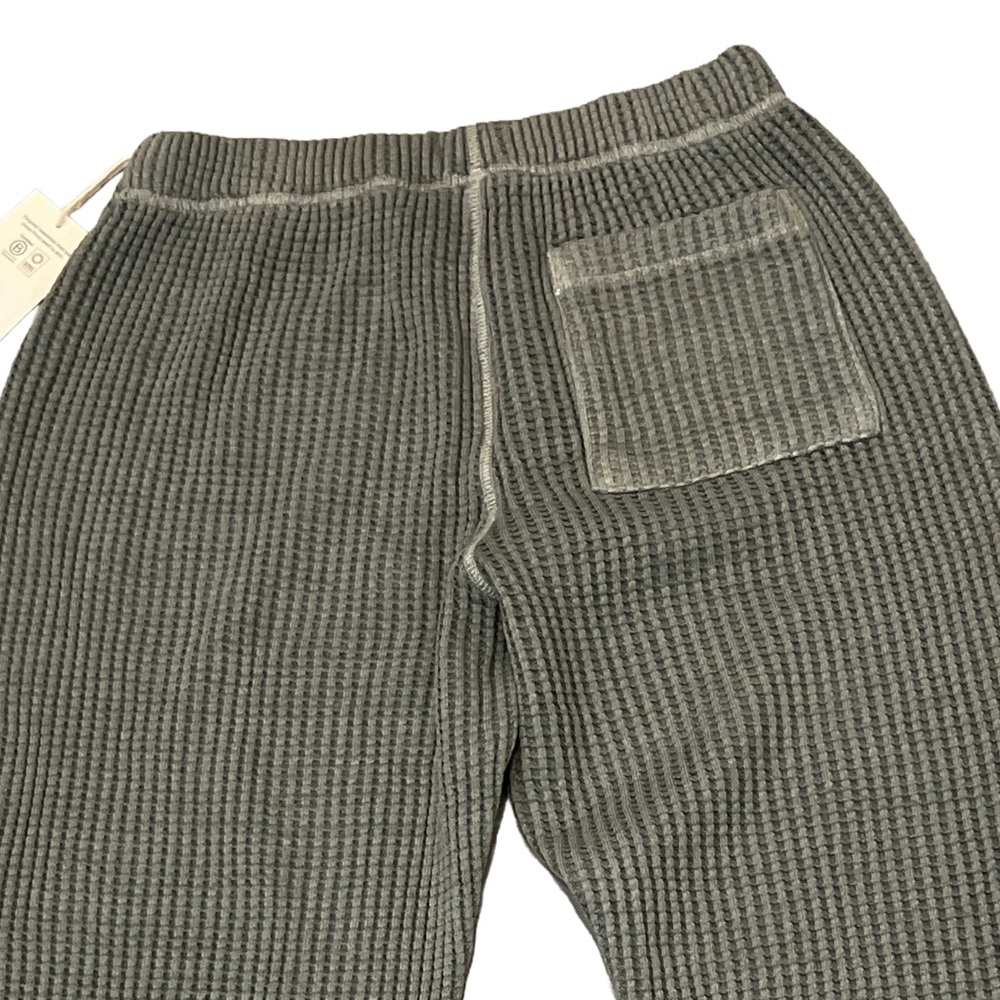 MATE THE LABEL GUARANTEED AUTHENTIC ORGANIC WAFFLE RELAXED JOGGERS FOREST S - Picture 9 of 11